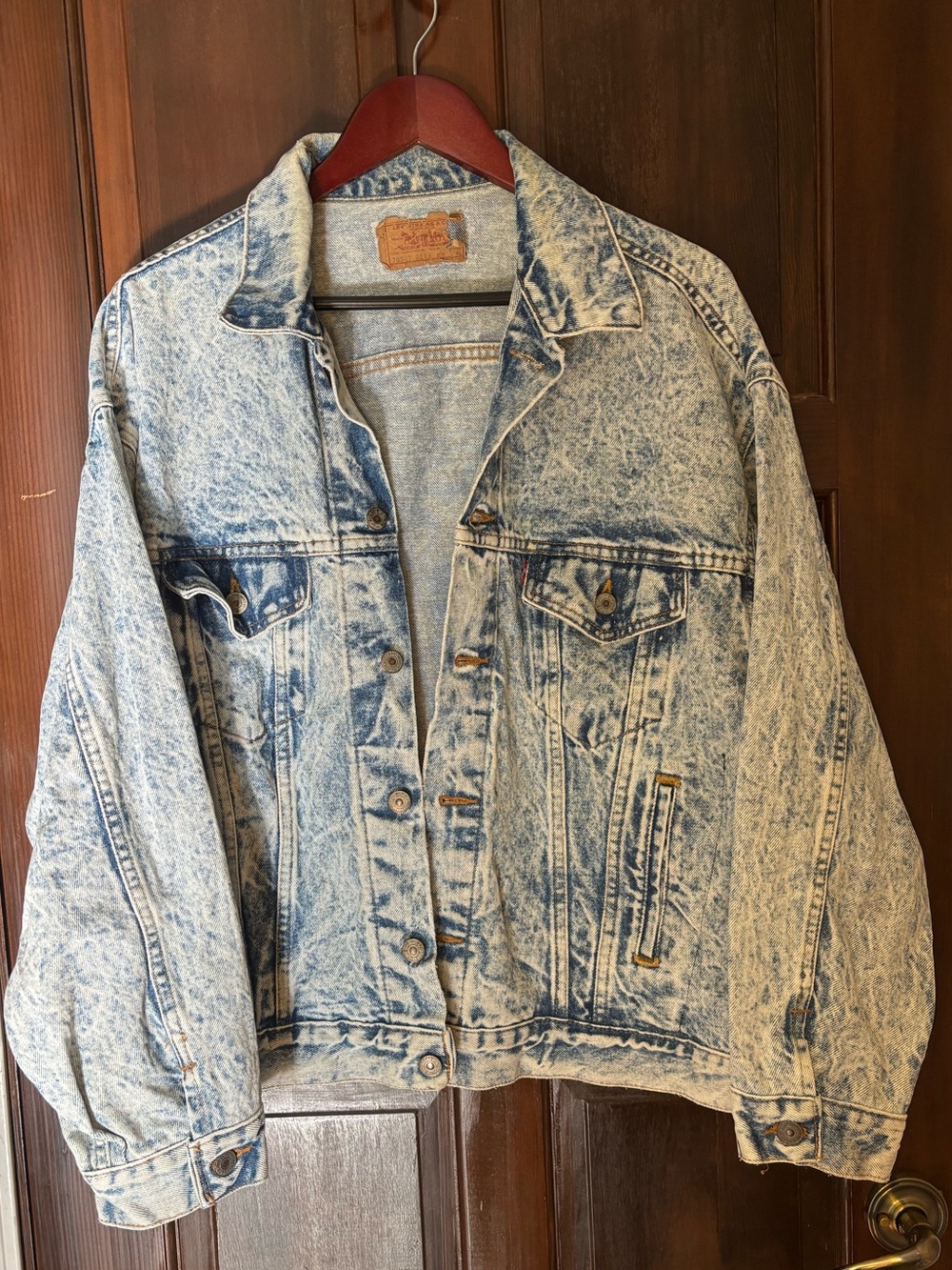 Levi's Made in USA Acid Wash Denim Jacket